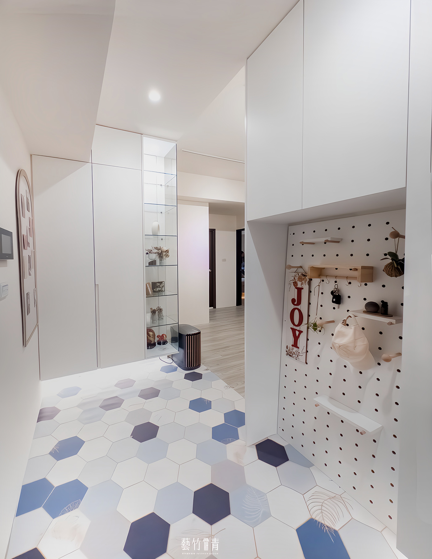 台南室內裝修|玄關裝潢案例照片:生活有光︱花漾城